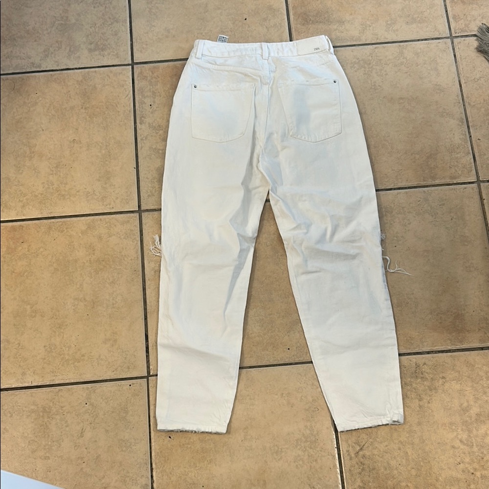 White Distressed Jeans - Picture 3 of 3